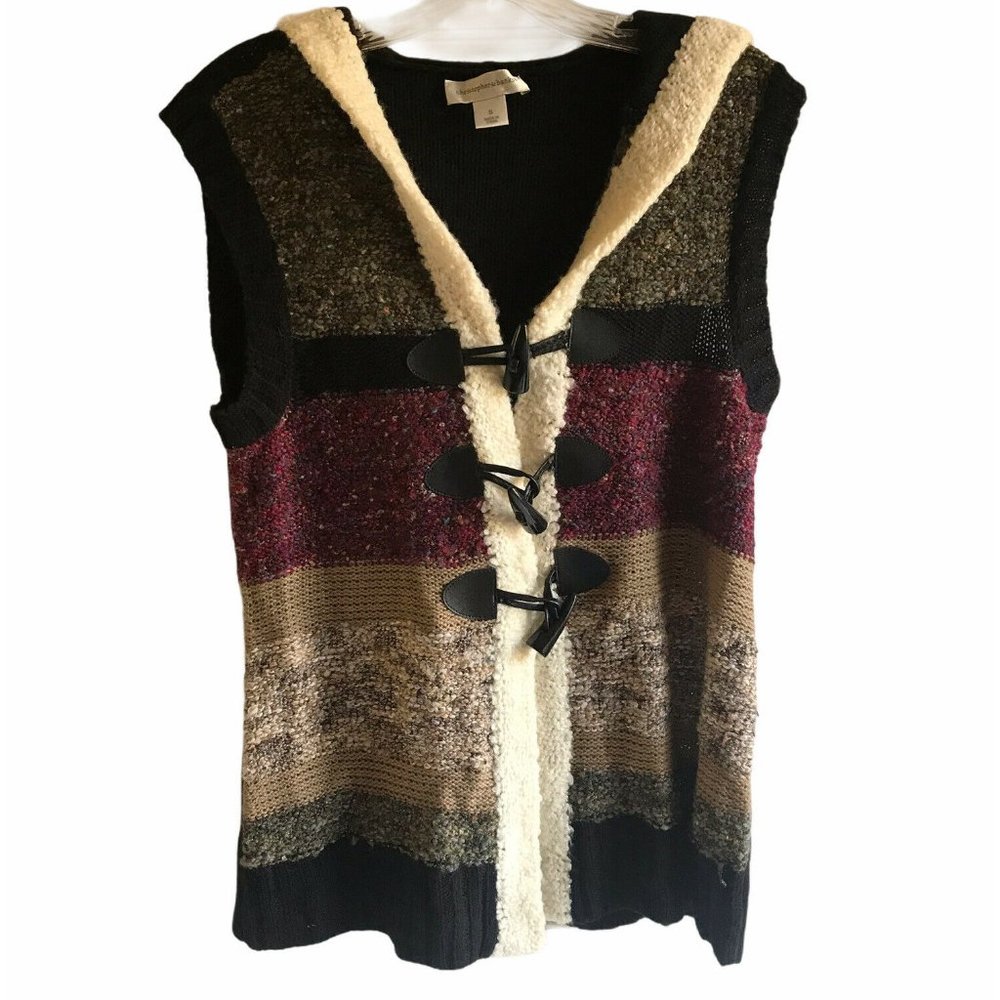 Christopher & Banks Hooded Sweater Vest
